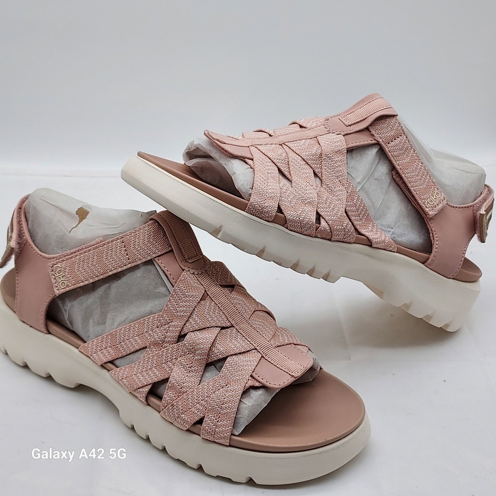 Ryka Women's Peach Woven Strappy Comfort Walking Sandals Size‎ 11 Wide